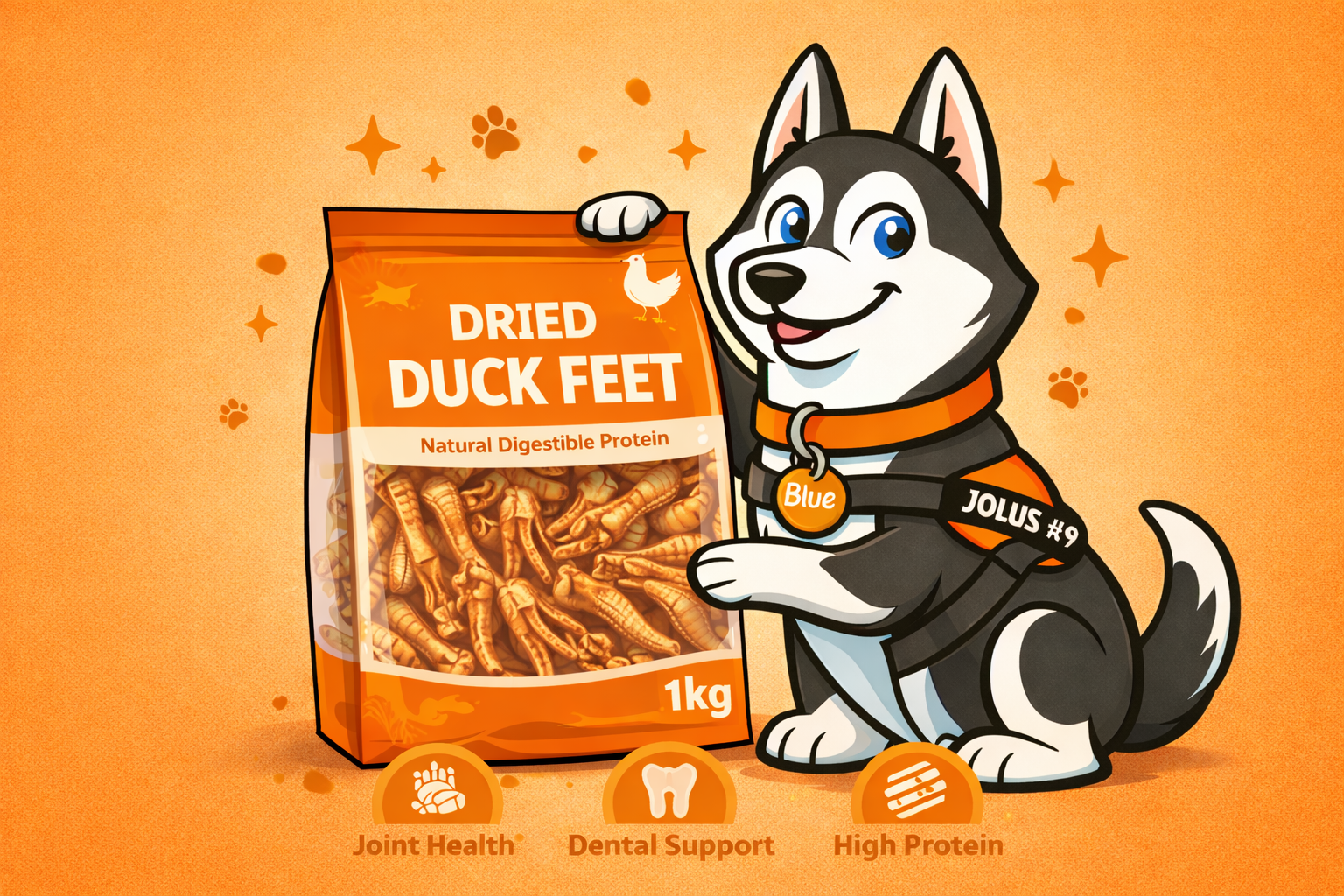 1kg Duck Feet