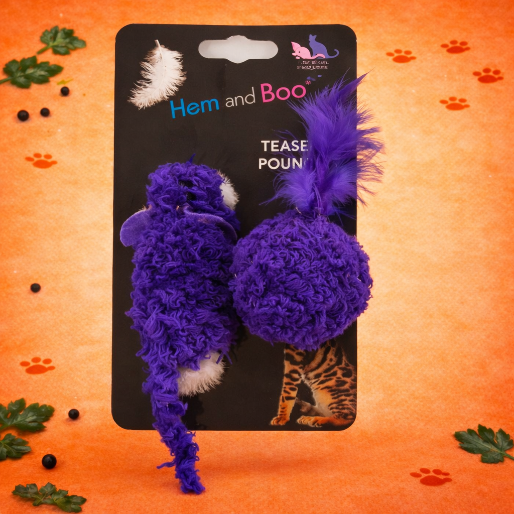 Hemm & Boo - Mouse & Ball Cat Toy